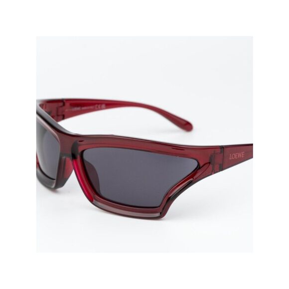 Loewe x PAULA\'S IBIZA Women Sunglasses Red Smoke Wraparound LW40143U 66A main image 8